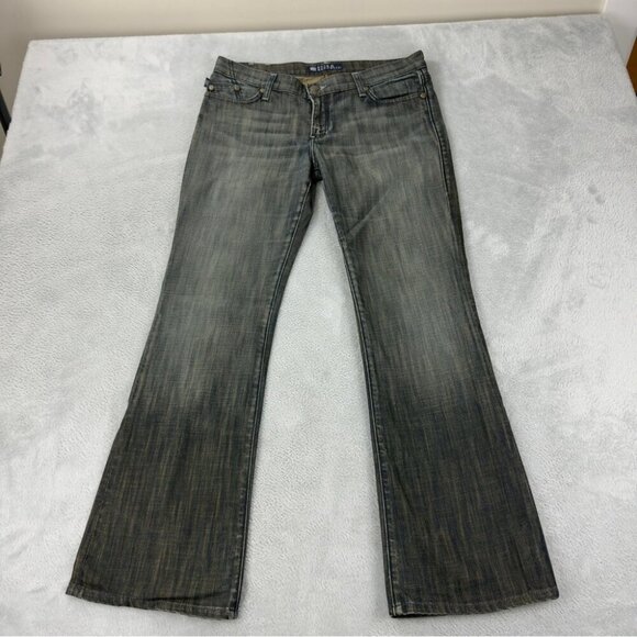 Rock & Republic Women's Sz 30x30 Distressed Five Pocket Denim Jeans Embroidered - Picture 3 of 14